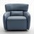 Lilly Swivel Armchair - Blue