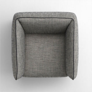 Ricco Swivel Armchair - Black White