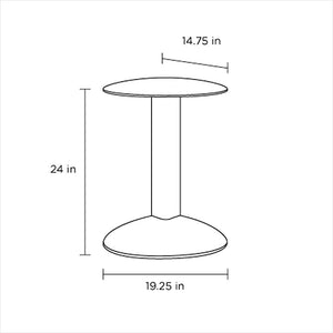 Bink Mobile Media Table - Clay