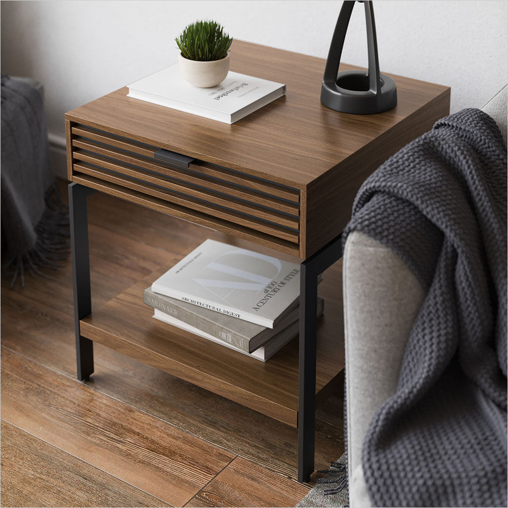 Cora End Table Walnut Scan Design Modern and Contemporary Furniture Store