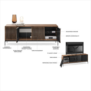 Elements 8709 Media Console - Walnut