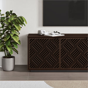 Elements 8703 Media Cabinet - Toasted Oak