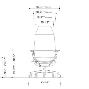 Fly HB Office Chair - Grey Mesh