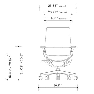 Fly LB Desk Chair - Black