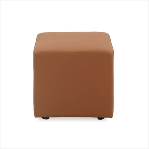 Wesson Square Ottoman - Whiskey