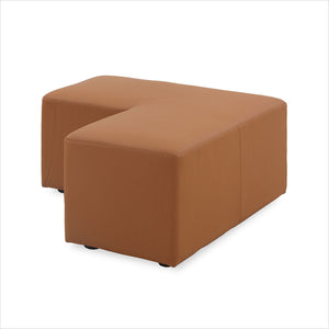 Wesson L-Shaped Ottoman - Whiskey