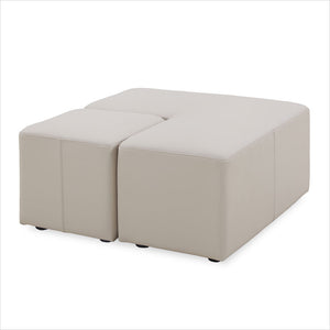 Wesson L-Shaped Ottoman - Tan