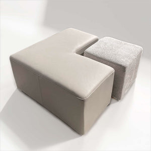 Wesson L-Shaped Ottoman - Tan