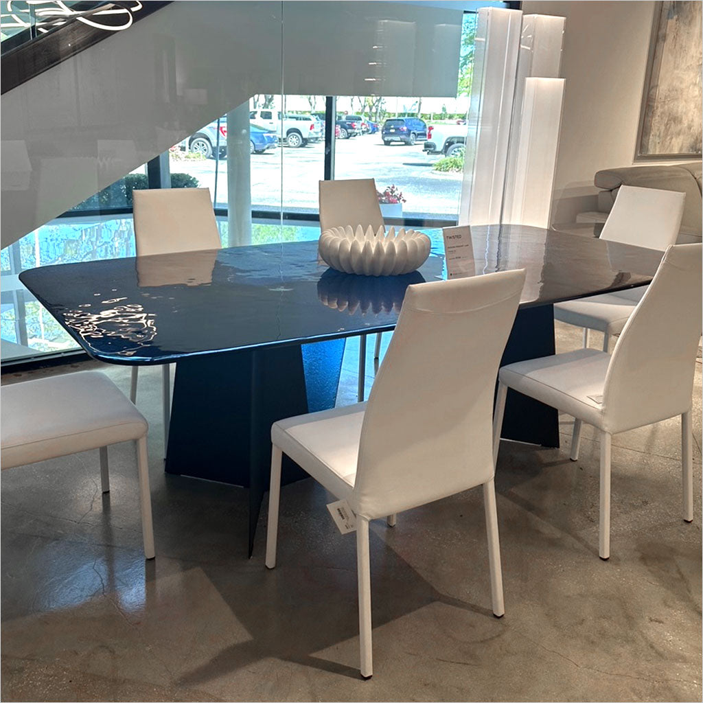 Light blue fashion dining table