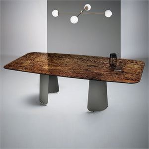 Hydra Dining Table - Burnt Orange