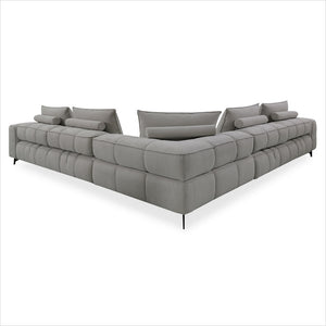 Domenico Sectional - Silver Grey