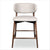 Maria Counter Stool - Light Stone - Walnut