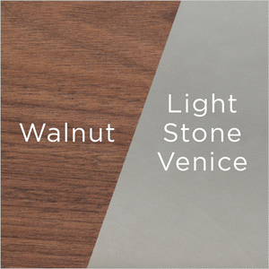 Marco Dining Chair - Light Stone - Walnut