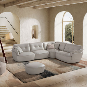 Domino Sectional - Light Grey