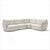 Domino Sectional - Soft White