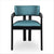 Marco Armchair - Pacific Blue - Black Oak