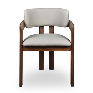 Marco Armchair - Light Stone - Walnut