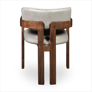 Marco Armchair - Light Stone - Walnut