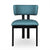 Marco Dining Chair - Pacific Blue - Black Oak