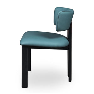 Marco Dining Chair - Pacific Blue - Black Oak