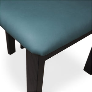 Marco Dining Chair - Pacific Blue - Black Oak