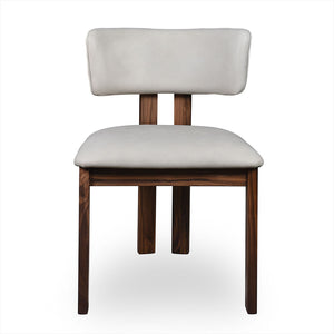 Marco Dining Chair - Light Stone - Walnut