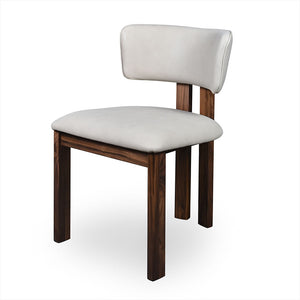 Marco Dining Chair - Light Stone - Walnut