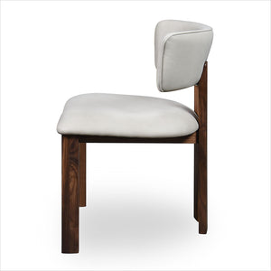 Marco Dining Chair - Light Stone - Walnut