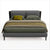 Sottile Bed - Medium Grey