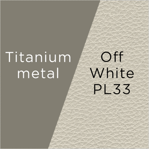 Ray Dining Chair - Off White Titanium