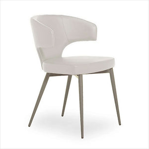 Ray Dining Chair - Off White Titanium