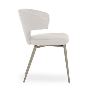 Ray Dining Chair - Off White Titanium