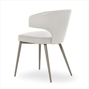 Ray Dining Chair - Off White Titanium