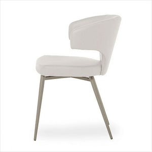 Ray Dining Chair - Off White Titanium