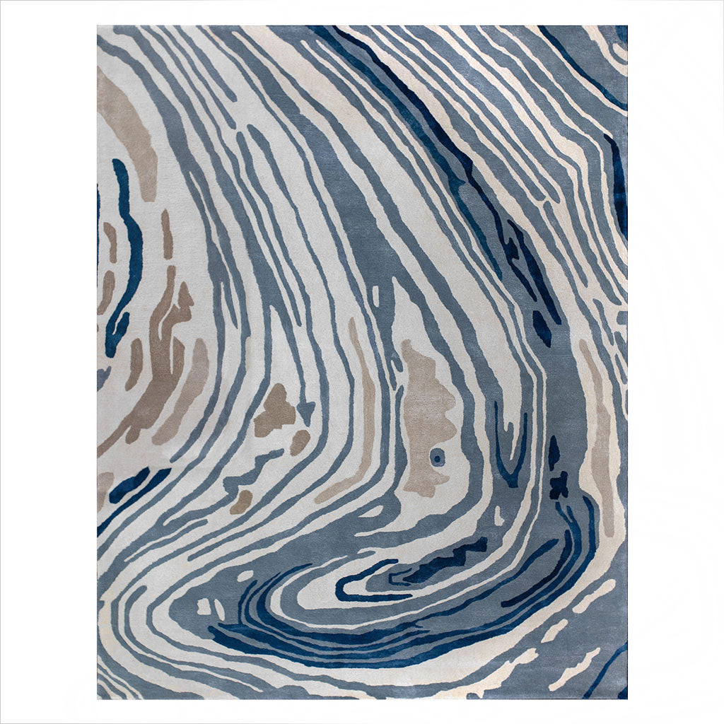 Resting Area Rug - Beige Blue