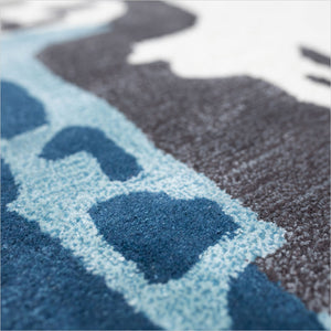 Maya Area Rug - Grey Beige Blue