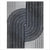 Retro Area Rug - Black Grey