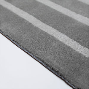 Retro Area Rug - Black Grey