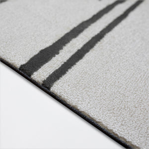 Mongoose Area Rug - Beige Grey Black Cognac