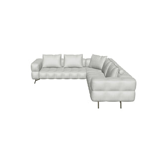 Domenico Sectional - Silver Grey