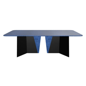 Fuso Dining Table - Deep Blue