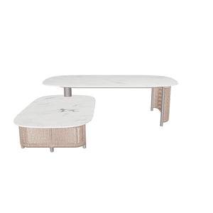 Lotus Rotating Coffee Table - Natural