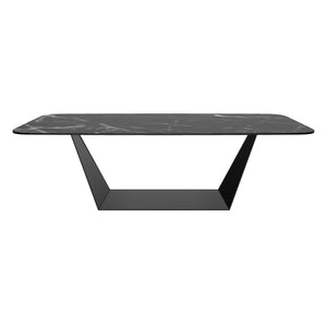 Vincita II Dining Table - Black Onyx