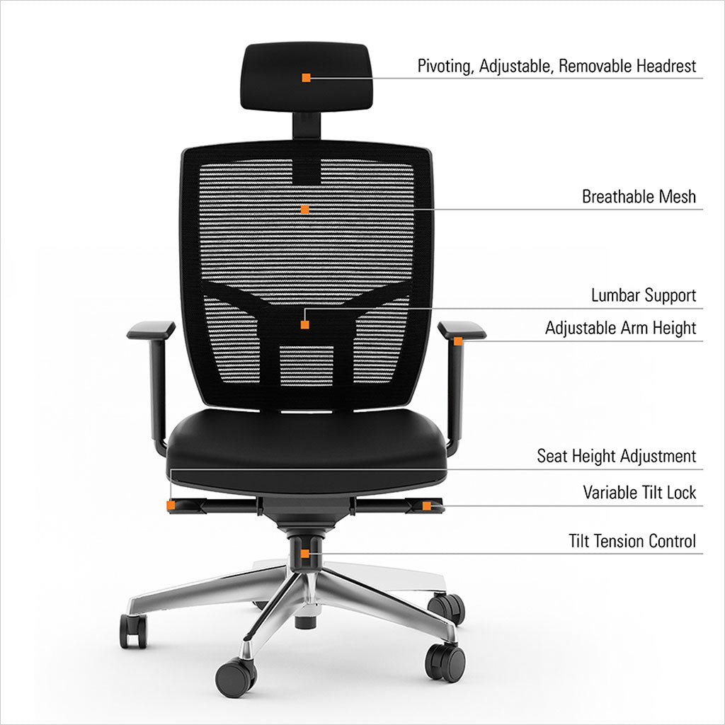 Modern grey office discount chair