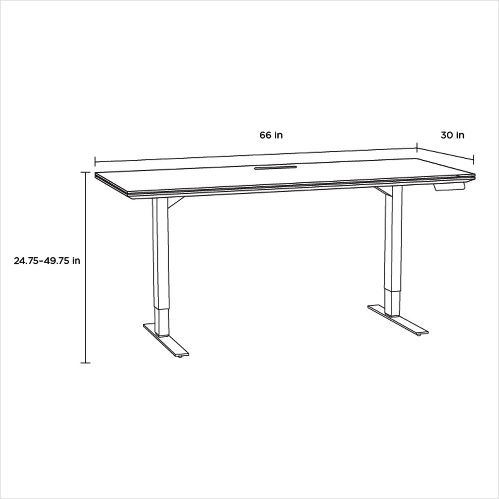 Sequel 6152 Height Adjustable Standing Desk - 66x30