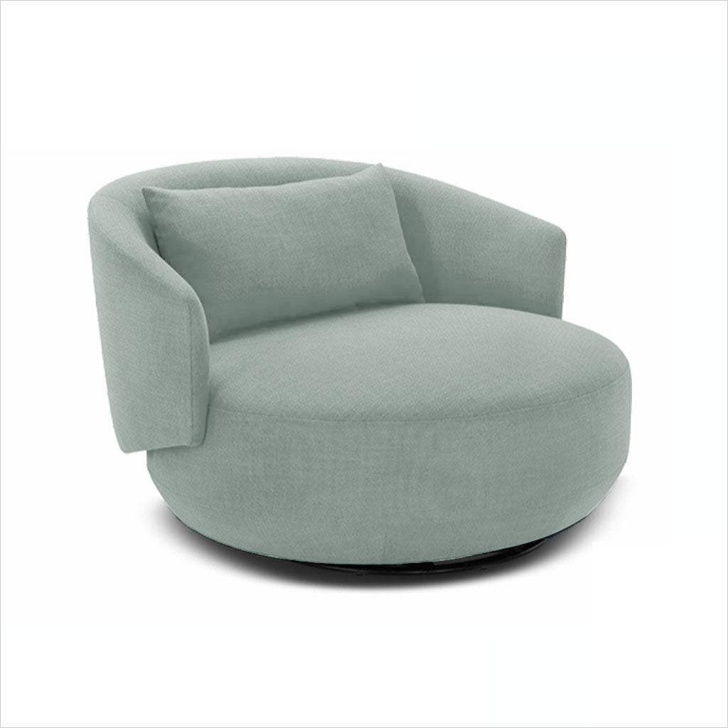 Suede swivel online chair