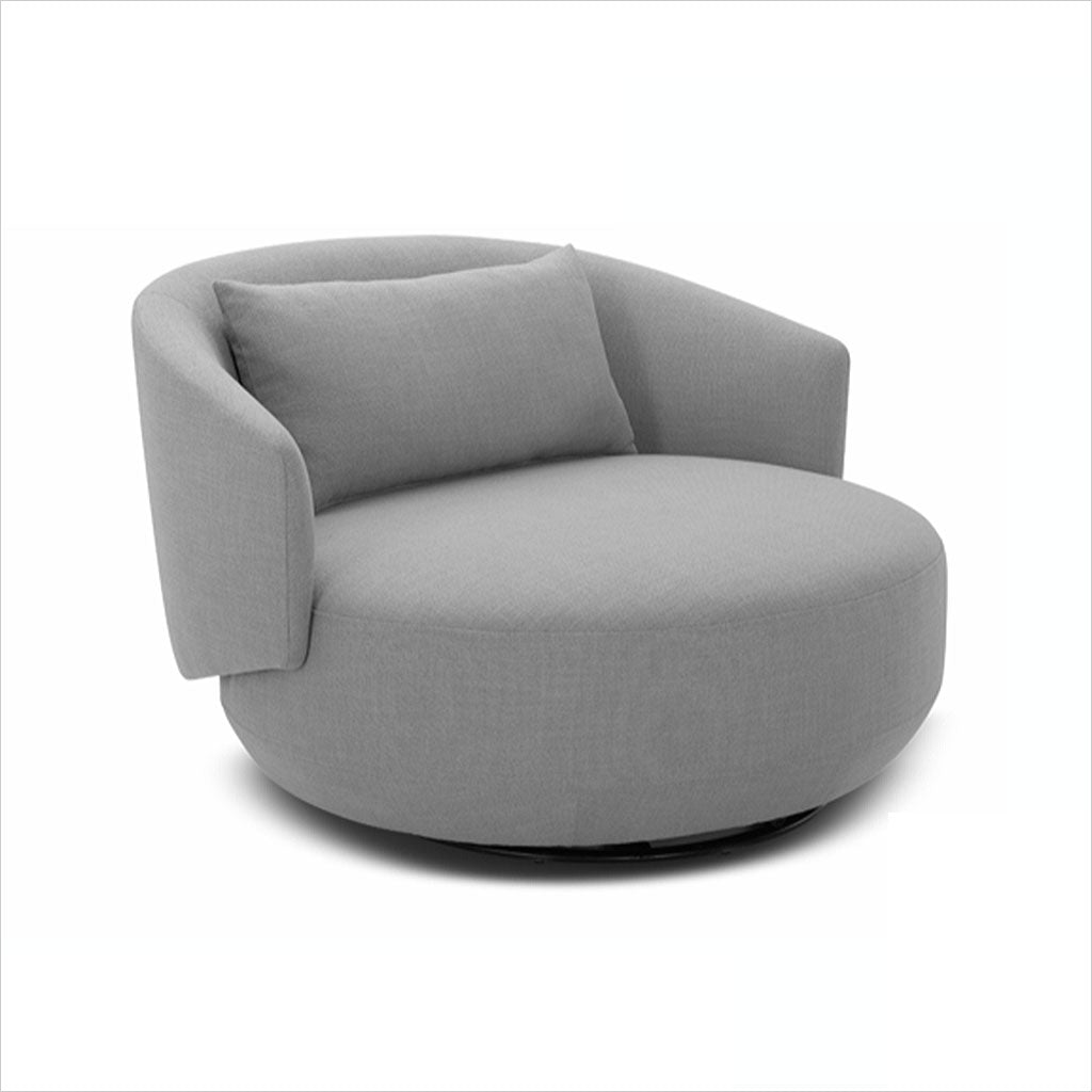 Round best sale gray chair