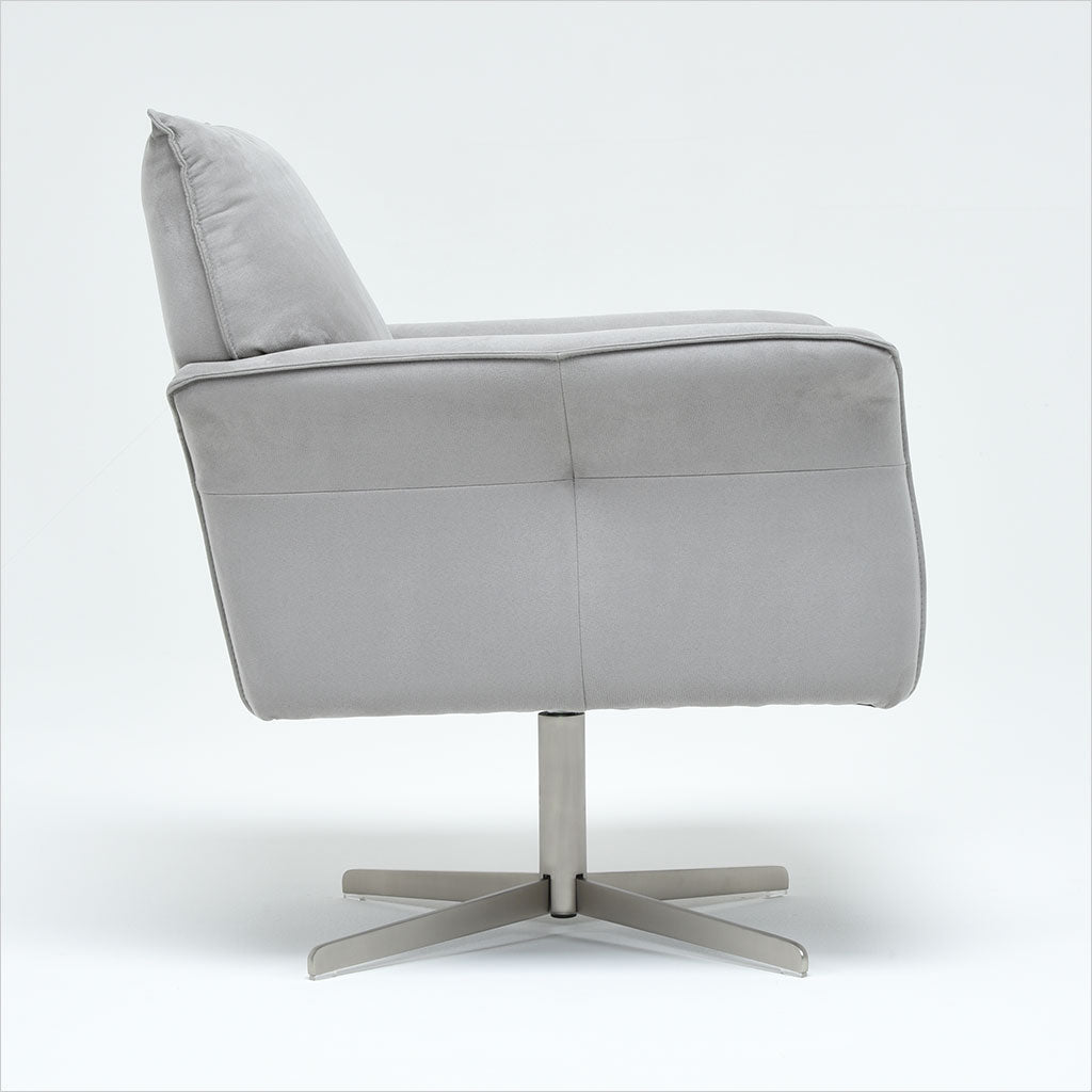 Swivel gray chair hot sale