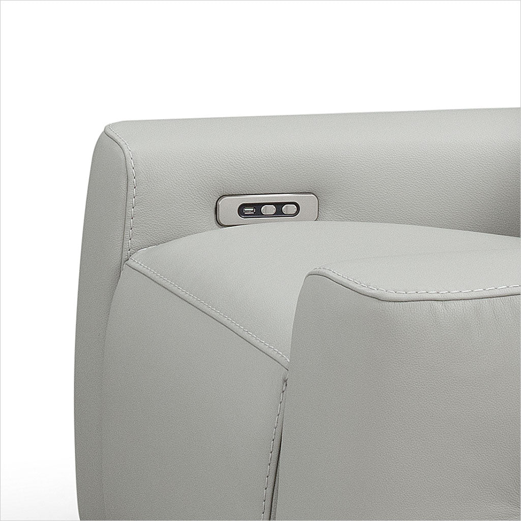 Sorento II Reclining Chair - Light Grey