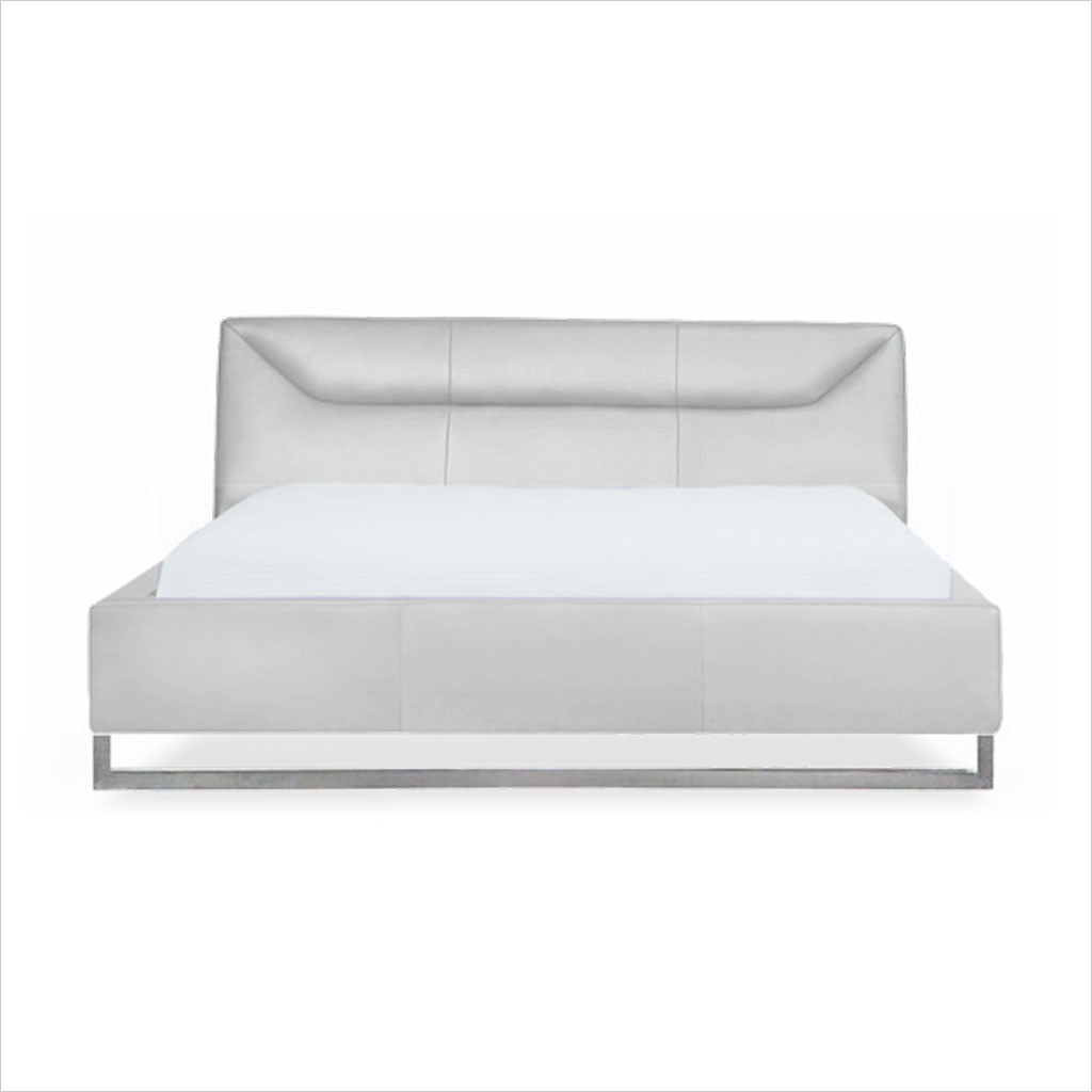 Klara Leather Bed - White - Scan Design | Modern and Contemporary Furniture  Store